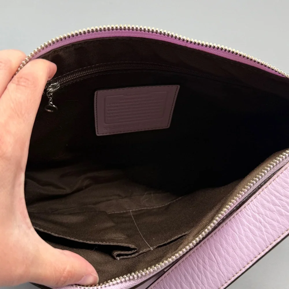 Vintage Y2K‎ Coach Madison F12321 Lavender Leather Shoulder Bag Hobo Purple